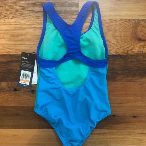 NWT, Speedo One Piece Bathing Suit, Size 7 Girls - Picture 3 of 6